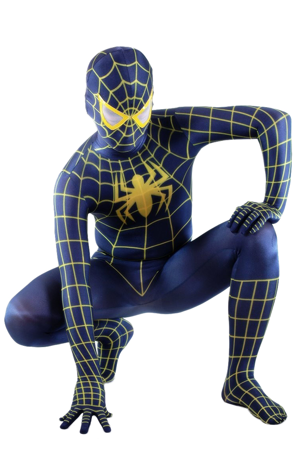 Halloween Costumes Overwhelmed Black Spiderman Zentai Suit - Click Image to Close